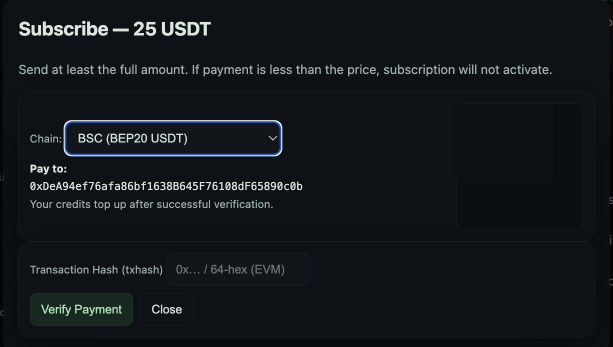 Subscription & Wallets