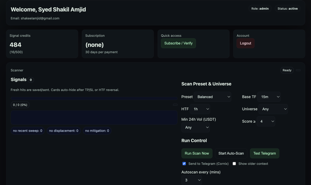 Intellicoin Dashboard